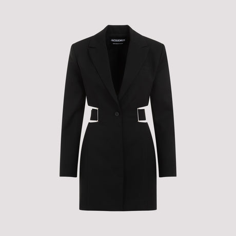 JACQUEMUS Sophisticated Wool Mini Dress with Cut-Out Detail