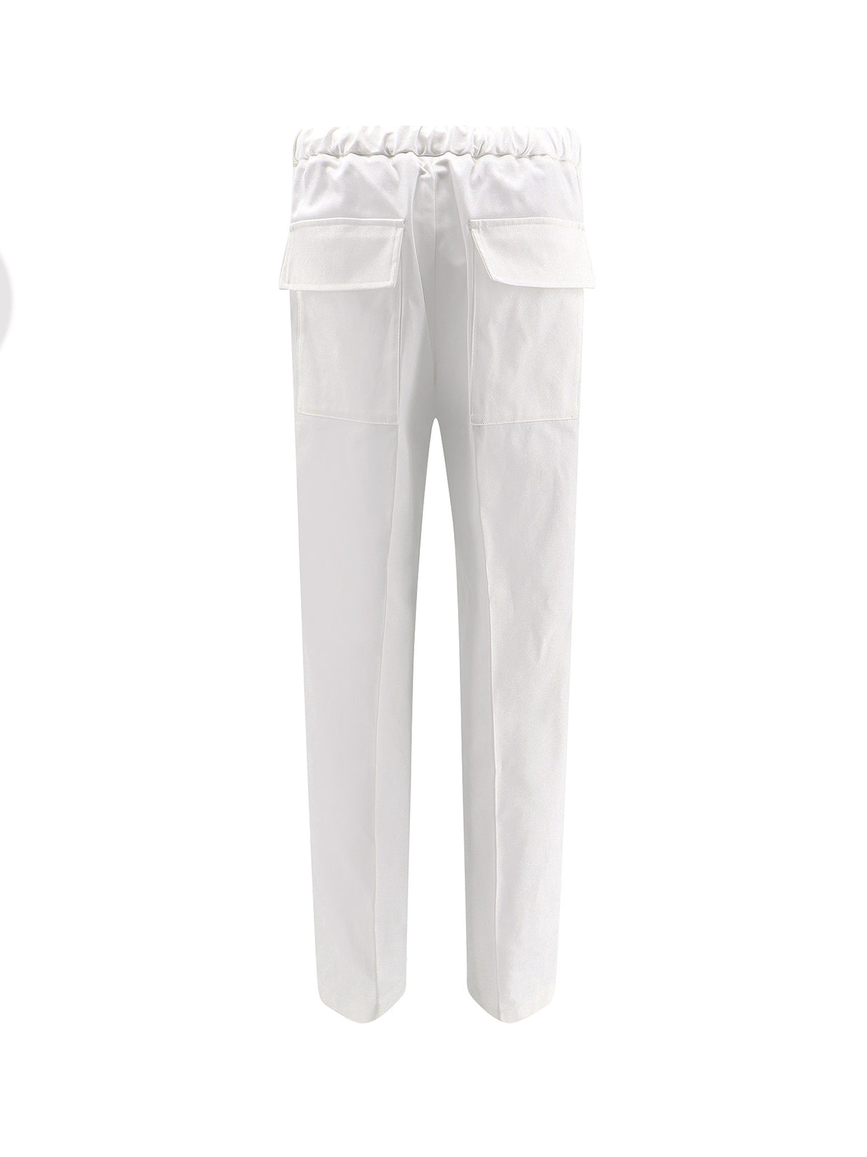 JIL SANDER Cotton Trousers with Elastic Waistband