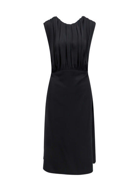 JIL SANDER Sleeveless Satin Dress