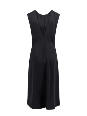 JIL SANDER Sleeveless Satin Dress