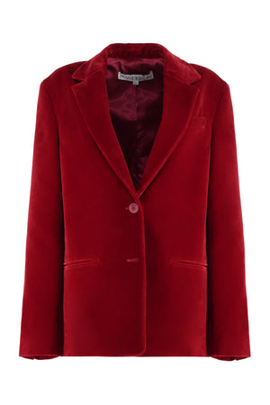 JW ANDERSON Chic Crimson Velvet Blazer