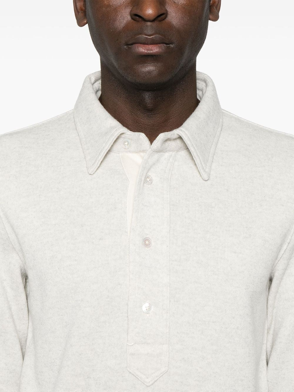 TOM FORD Long Sleeved Rugby Polo Shirt for Men - SS25 Collection