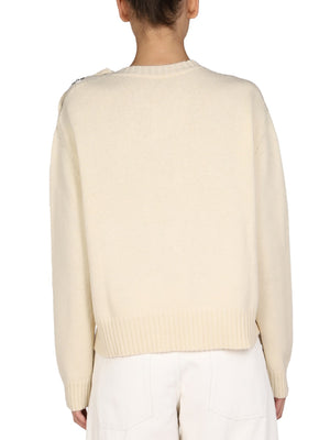 JIL SANDER Stylish Women's Button Shirt with Necklace Detail