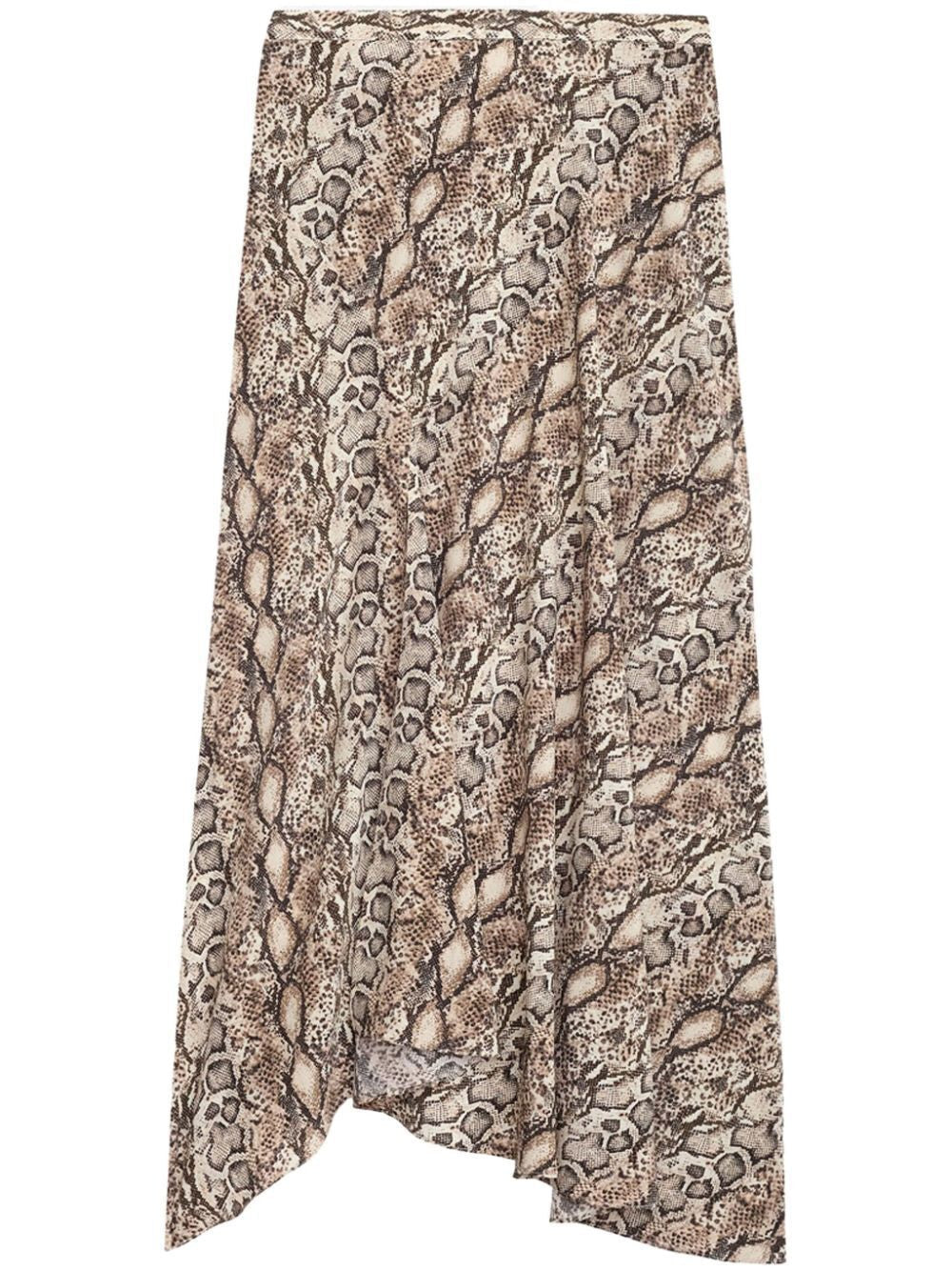 ISABEL MARANT Sakura Long Printed Silk Skirt