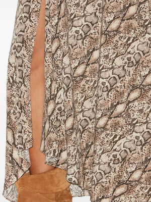 ISABEL MARANT Sakura Long Printed Silk Skirt