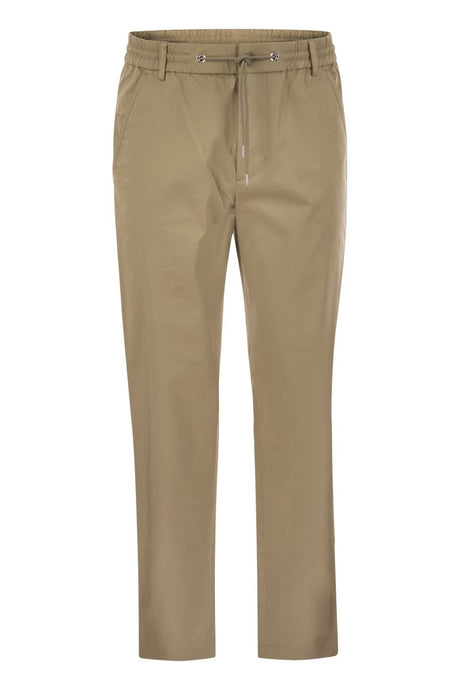 MONCLER Men's Cotton Gabardine Chino Trousers