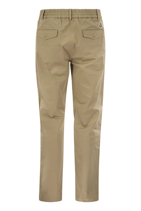 MONCLER Men's Cotton Gabardine Chino Trousers