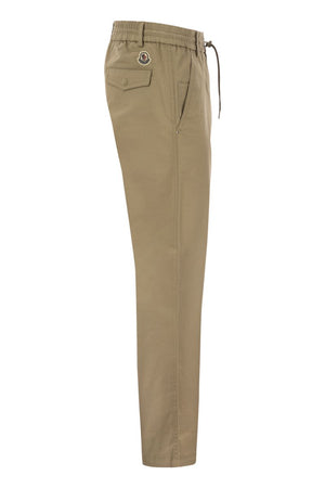 MONCLER Men's Cotton Gabardine Chino Trousers