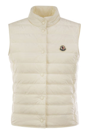 MONCLER Folding Padded Vest with High Collar - Women's Slim Fit