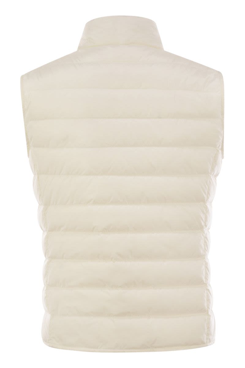 MONCLER Folding Padded Vest with High Collar - Women's Slim Fit