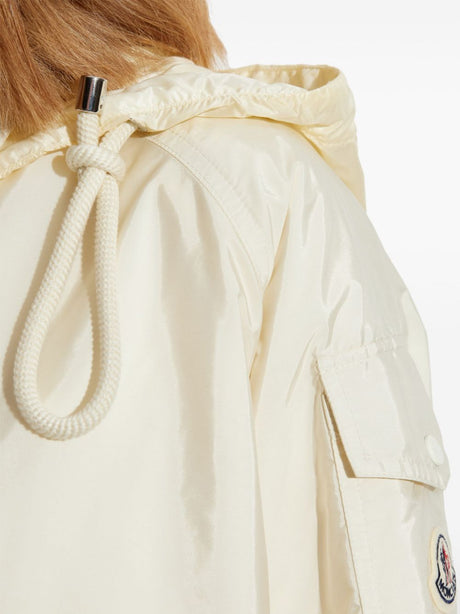 MONCLER Lightweight Blouson Jacket with Drawstring Hood for Women