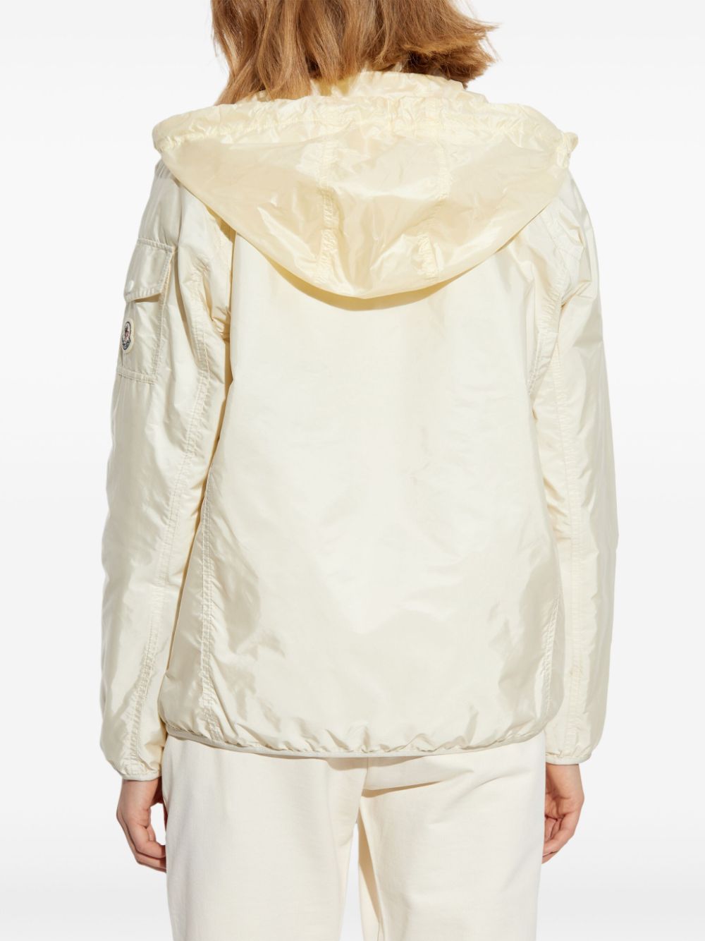 MONCLER Lightweight Blouson Jacket with Drawstring Hood for Women