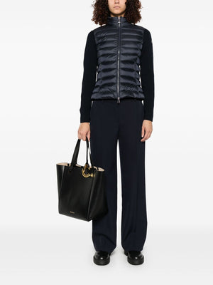 MONCLER Down Cardigan with Two-Way Zip Closure for Women