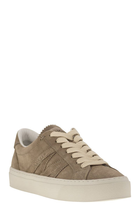 MONCLER Low-Top Lace-Up Suede Sneaker