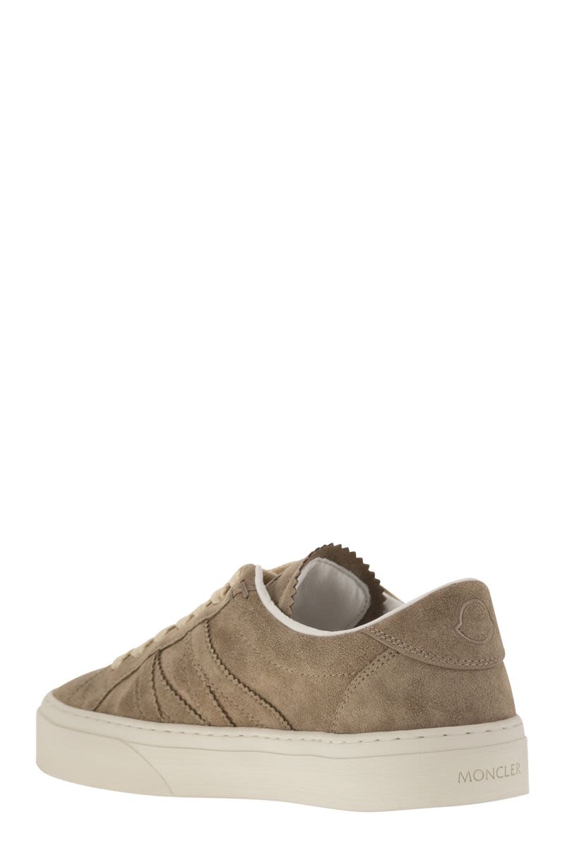 MONCLER Low-Top Lace-Up Suede Sneaker