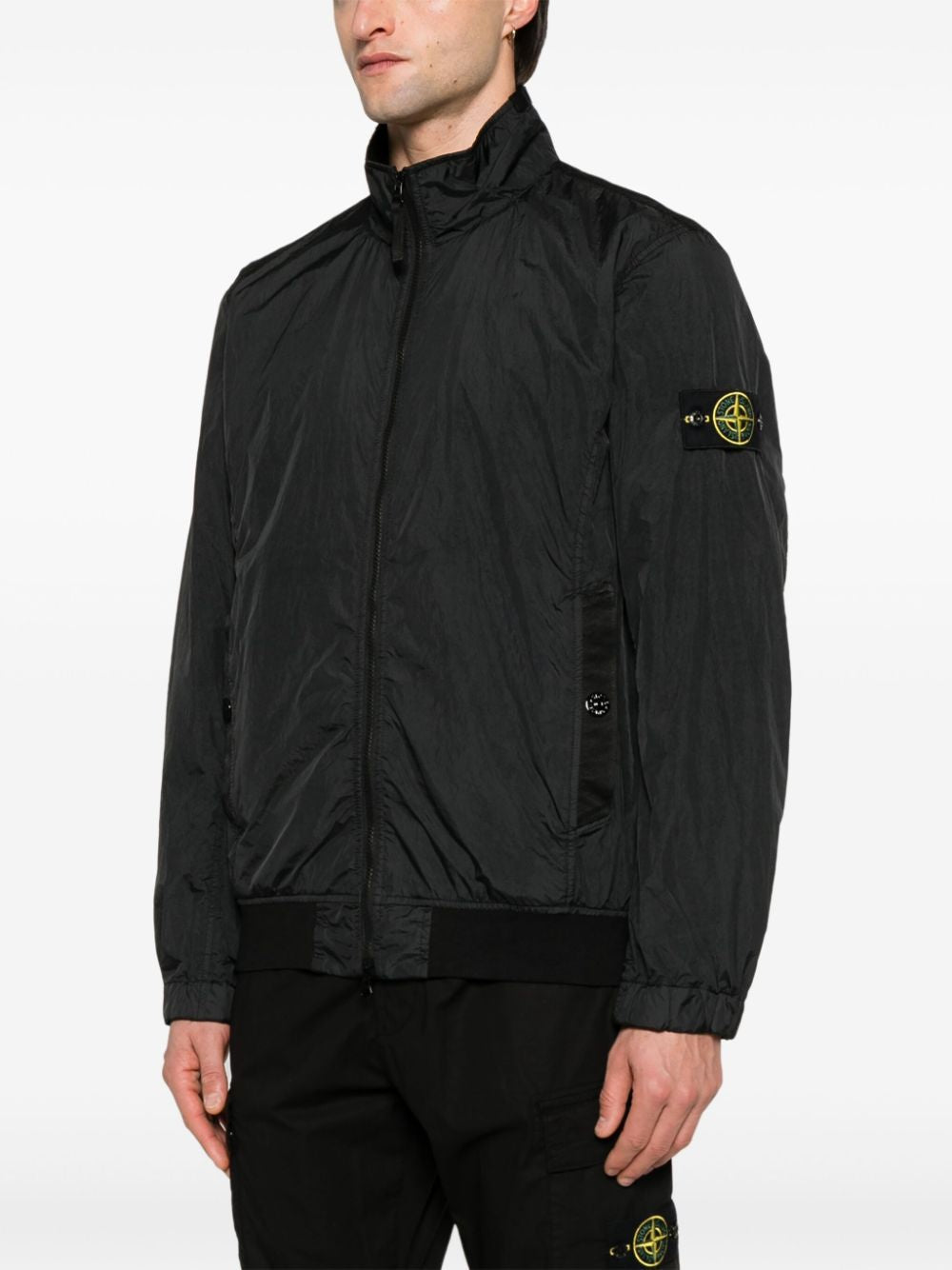 STONE ISLAND Men's Matte Nylon Bomber Jacket - Size L