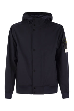 STONE ISLAND Men's Water and Wind Resistant Hooded Jacket