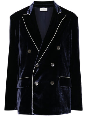 PIERRE LOUIS MASCIA Double-Breasted Velvet Jacket for Women