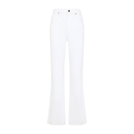 KHAITE Elevated White Denim Jeans for Women