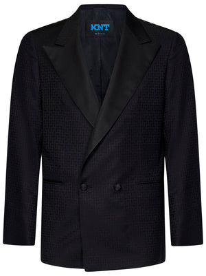 KITON Double-Breasted Tuxedo Jacket for Men - Spring Summer 25