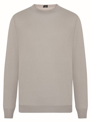 KITON Men's Cotton Knit Crew Neck Sweater - SPRING SUMMER 25