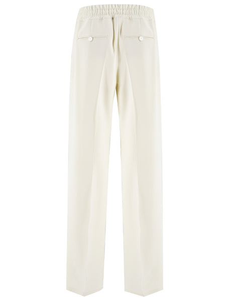 KITON Silk Trousers - Women's Loose Fit for Spring Summer 25