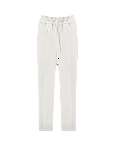 KITON Elegant Silk Trousers - Wide Leg Design