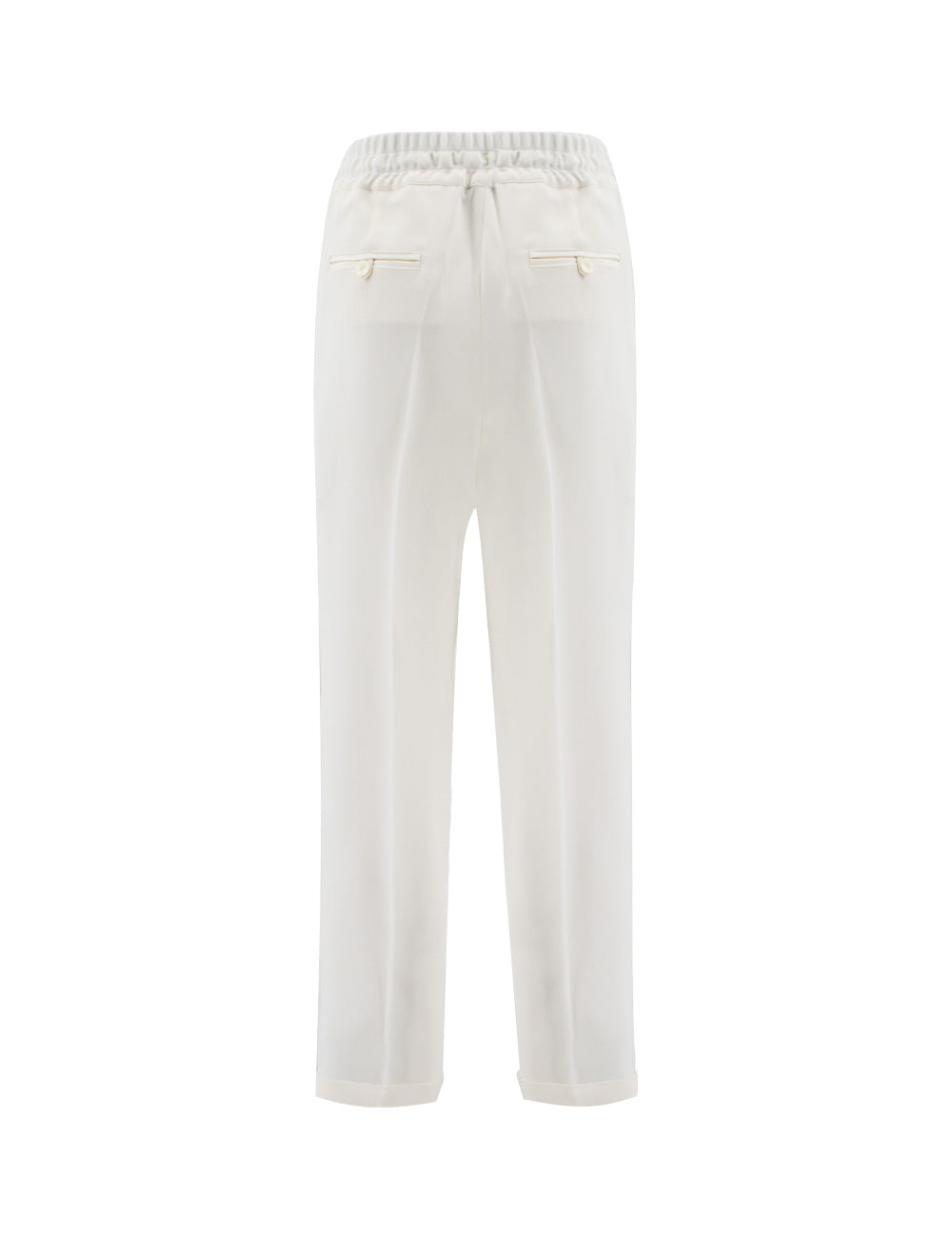 KITON Elegant Silk Trousers - Wide Leg Design