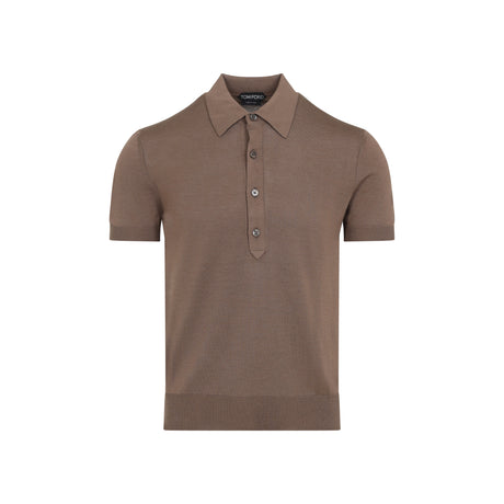 TOM FORD Silk Blend Polo for Men - SS25