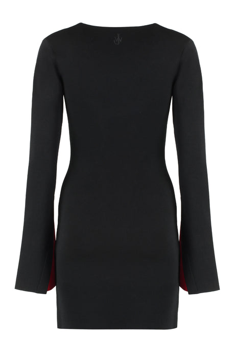 JW ANDERSON Contrast Cuff Fitted Dress