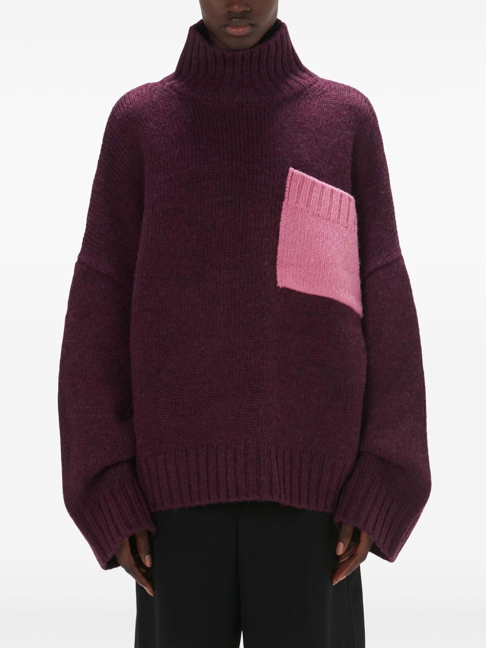 JW ANDERSON Patch Pocket Turtleneck Jumper