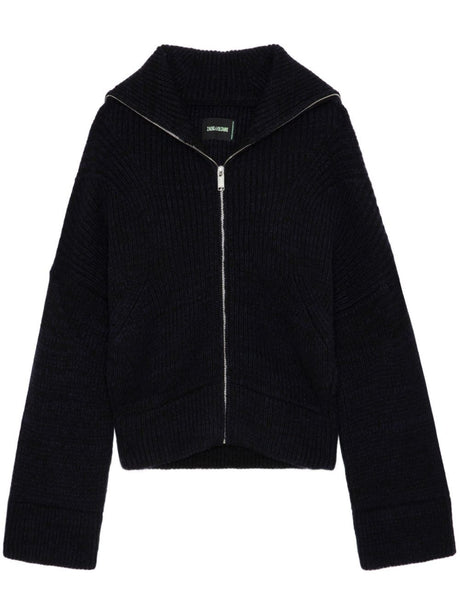 ZADIG&VOLTAIRE Zip Swan Neck Cardigan for Women - Fall/Winter 2024