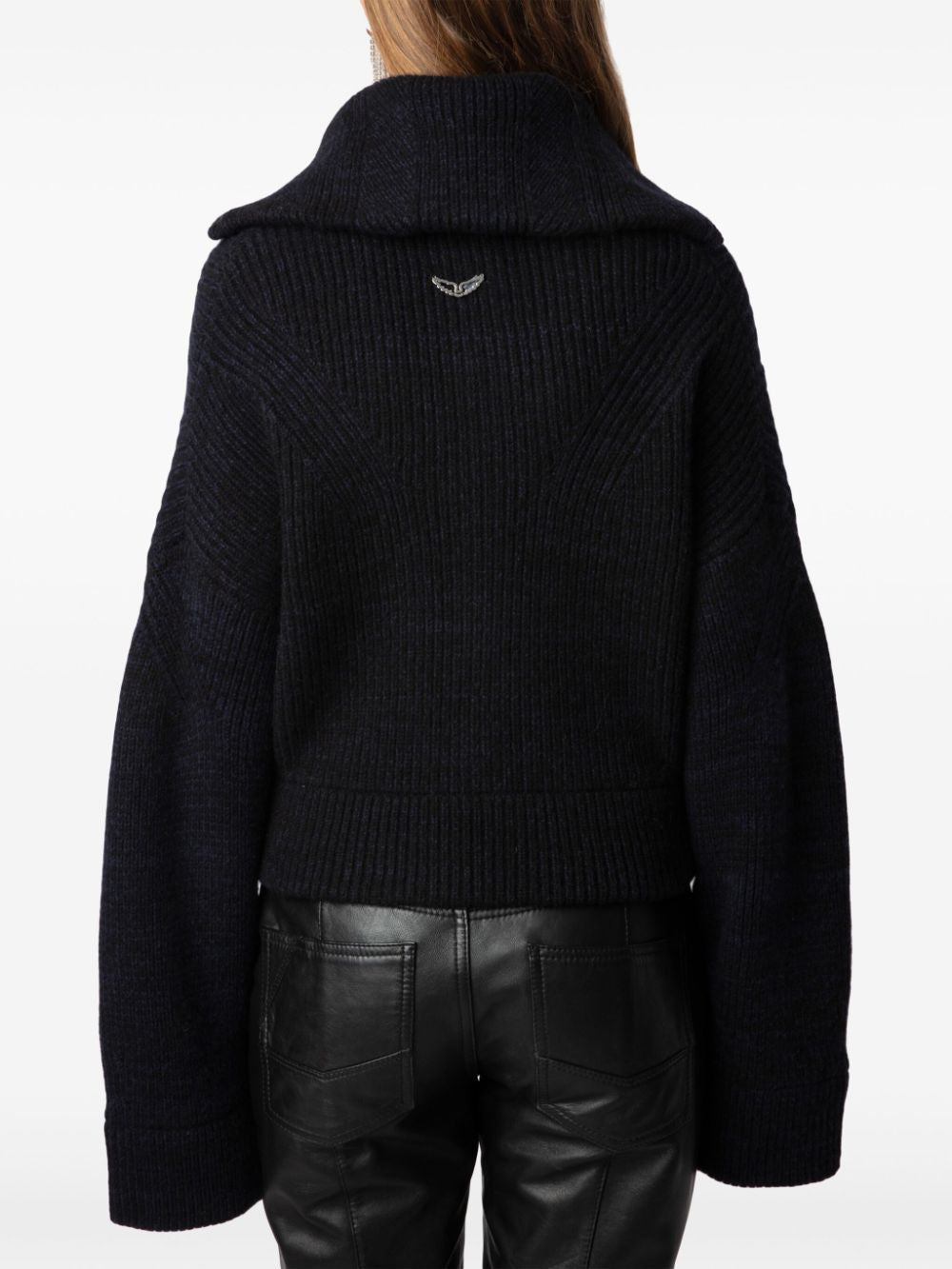 ZADIG&VOLTAIRE Zip Swan Neck Cardigan for Women - Fall/Winter 2024