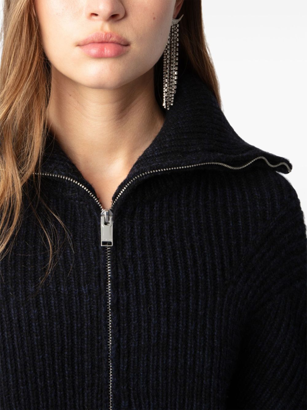 ZADIG&VOLTAIRE Zip Swan Neck Cardigan for Women - Fall/Winter 2024