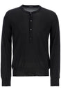 TOM FORD Silk Henley Neckline Pullover - Size 50