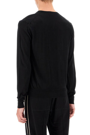 TOM FORD Silk Henley Neckline Pullover - Size 50