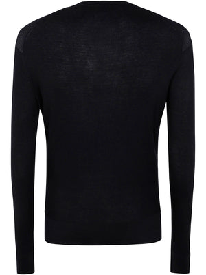 TOM FORD Men's Luxury Knit Henley Top