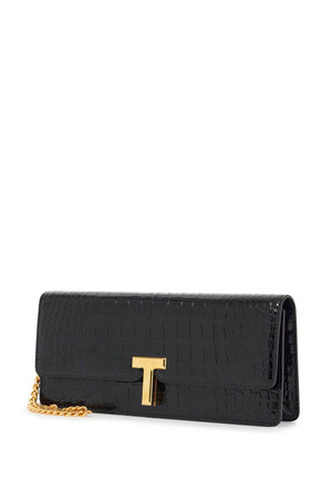 TOM FORD Mini Crocodile Effect Calfskin Clutch