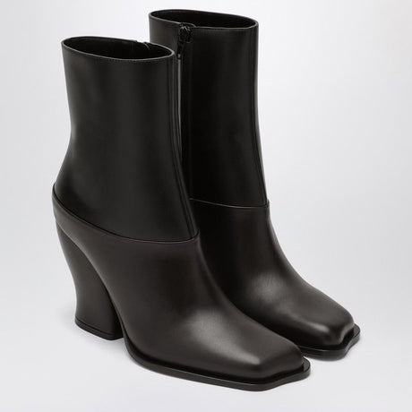 LOEWE Two-Tone Ankle Boot with Asymmetrical Toe