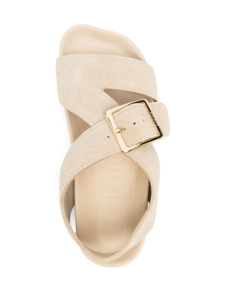 LOEWE Crossover Strap Open Toe Sandals