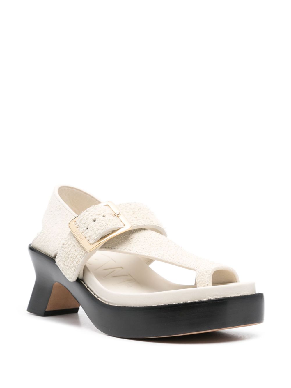 LOEWE Leather High Heel Sandals with Ankle Strap