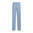 LANVIN Wide Leg Virgin Wool Trousers