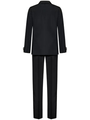 LARDINI Elegant Double-Breasted Tuxedo Suit for Men