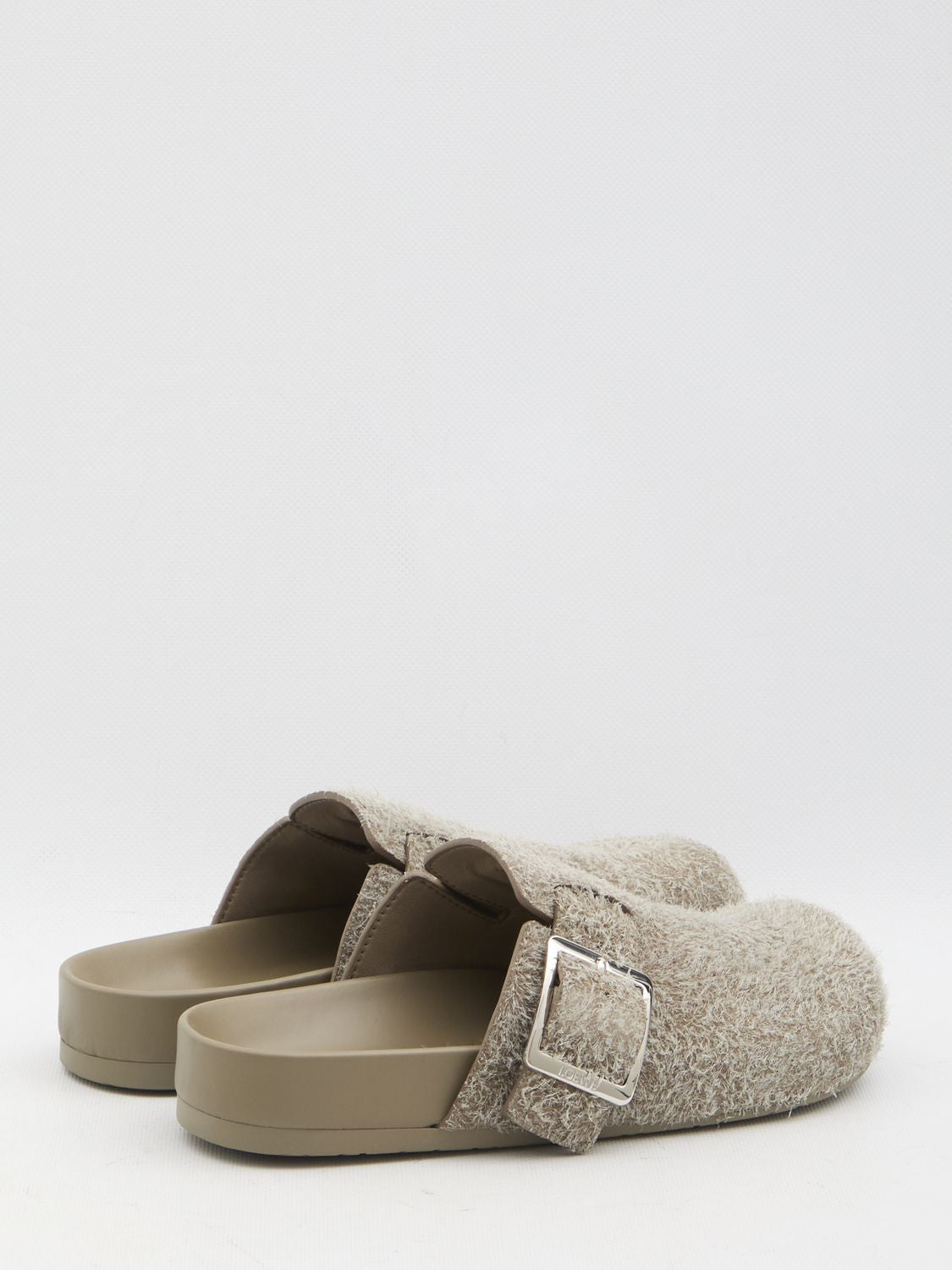 LOEWE Ergonomic Buckle Clogs with Square Buckle