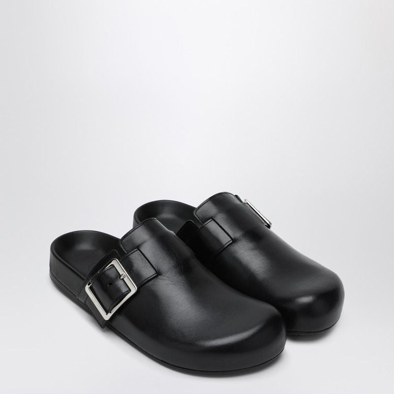 LOEWE Leather Sabot Ease Buckle Sandals for Women