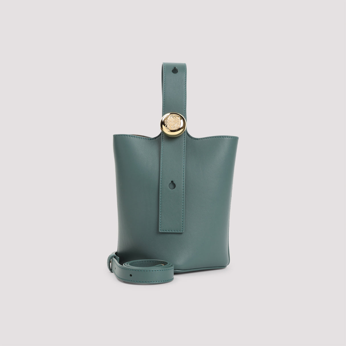 LOEWE Mini Pebble Leather Bucket Handbag