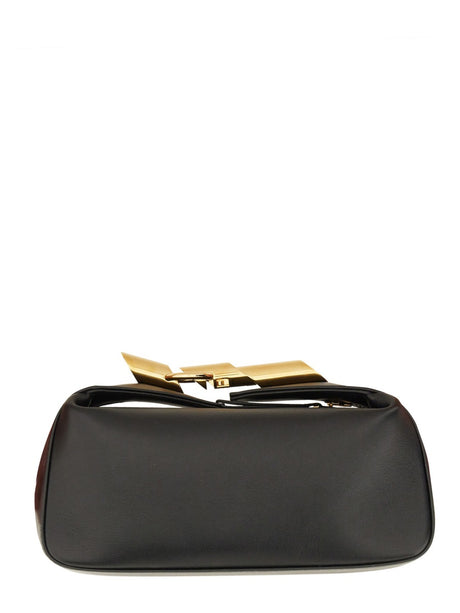 LANVIN Elegant Leather Clutch Handbag