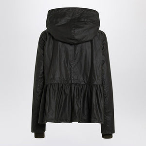 BARBOUR Peplum Waist Mini Waxed Jacket