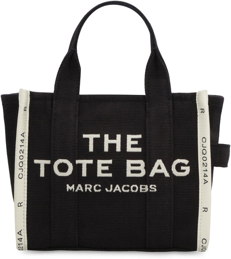 MARC JACOBS Mini Black Canvas Tote with Crossbody Strap