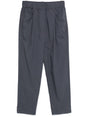 BRUNELLO CUCINELLI Classic Women's Cotton Trousers with Elasticated Waistband